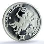 Transnistria 100 roubles Gemini Zodiac Signs Children PL70 PCGS silver coin 2005
