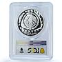 Mexico 5 pesos Quetzalcoatl KM-665 Precolombina PR 69 PCGS silver coin 1998