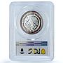 Mexico 1/2 onza Libertad Angel of Independence KM-612 PR69 PCGS silver coin 2004