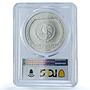 Mexico 5 pesos Anciano Brasero Type 2 Precolombina MS 66 PCGS silver coin 1993