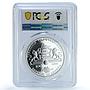 Armenia 100 dram Eusebio KM-183 Kings of Football PR 68 PCGS silver coin 2008