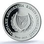 Cyprus 5 euros Republic Anniversary KM-94 Dove Bird PR 69 PCGS silver coin 2010
