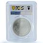 Hungary 3000 forint Mathematics Janos Bolyai Appendix MS70 PCGS Ag coin 2002