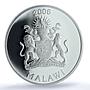 Malawi 5 kwacha Great Sphinx Gilt Jorney Africa Egypt PR70 PCGS silver coin 2006