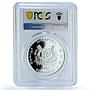 Singapore 50 dollars F1 Formula One Grand Prix KM-288 Car PR70 PCGS Ag coin 2008