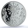 Ukraine 10 hryvnias Christmas KM-164 Religion Holiday PR68 PCGS silver coin 2002