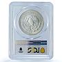 Mexico 1 onza Libertad Type 1 PLATA PURA KM-494.2 MS 68 PCGS silver coin 1991