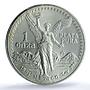 Mexico 1 onza Libertad Type 1 PLATA PURA KM-494.2 MS 68 PCGS silver coin 1991