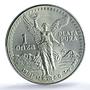 Mexico 1 onza Libertad Type 1 PLATA PURA KM-494.2 UNC PCGS silver coin 1991