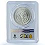 Mexico 1 onza Libertad Angel of Independence KM-494.2 MS67 PCGS silver coin 1990