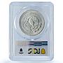 Mexico 1 onza Libertad Angel of Independence KM-494.2 MS67 PCGS silver coin 1990