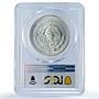 Mexico 1 onza Libertad Angel of Independence KM-494.2 MS68 PCGS silver coin 1990