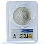 Mexico 1 onza Libertad Type 2 PLaTA PuRA KM-494.3 MS 64 PCGS silver coin 1991