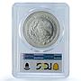 Mexico 1 onza Libertad Angel of Independence KM-613 MS 69 PCGS silver coin 1996