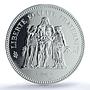 France 50 francs Hercules KM-941.1 Gad-882 F-427 MS 68 PCGS silver coin 1974