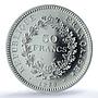 France 50 francs Hercules Gad-882 F-427 KM-941 MS 67 PCGS silver coin 1979