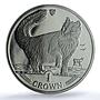 Isle of Man 1 crown Norwegian Forest KM-292 Cat Crowns MS 66 PCGS CuNi coin 1991