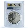 Isle of Man 1 crown Birman Cat KM-857 Cat Crowns MS 66 PCGS CuNi coin 1998
