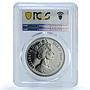 Isle of Man 1 crown British Blue KM-966 Cat Crowns MS 67 PCGS CuNi coin 1999