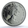 Isle of Man 1 crown British Blue KM-966 Cat Crowns MS 67 PCGS CuNi coin 1999