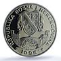Bosnia 500 dinara Sprinter KM-53 Atlanta Olympics MS 66 PCGS CuNi coin 1996
