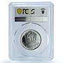 Czechoslovakia 20 korun Sladkovic KM-76 Literature PR 68 PCGS silver coin 1972