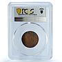 Iraq 2 fils Faisal I KM-96 Schon-2 UNC PCGS bronze coin 1933
