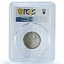 Germany Empire 1 mark Wilhelm II Type 2 J-17 KM-14 MS 64 PCGS silver coin 1914