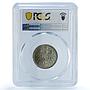 Germany Empire 1 mark Wilhelm II Type 2 J-17 KM-14 MS 65 PCGS silver coin 1914