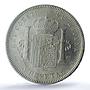 Spain 5 pesetas Alfonso XIII Child Portrait KM-707 MS 62 PCGS silver coin 1898