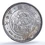Japan 1 yen Meiji Dragon JNDA 01-10 Y#A25.1 MS 62 PCGS silver coin 1880