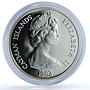 Cayman Islands 10 dollars Year of Child KM-72 UNICEF Turtle silver coin 1982
