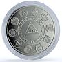 Nicaragua 10 cordobas Bordering Islets Navigation Ship proof silver coin 2002