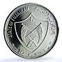 Fujairah 10 riyals Apollo XII KM-5 Space Moon Landing proof silver coin 1969