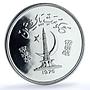 Pakistan 100 rupees Conservation KM-40 Tropogan Pheasant Bird silver coin 1976