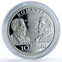 Romania 10 lei Gregorian Calendar KM-458 Ferdinand I Bratianu silver coin 2019