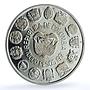 Colombia 10000 pesos Bogota Mint Encounter Two Worlds proof silver coin 1991