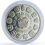 Colombia 10000 pesos Bogota Mint Encounter Two Worlds proof silver coin 1991