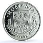 Romania 1 leu Republic Pattern KM-Pn297 proof-like silver coin 1992