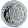 Romania 1 leu Republic Pattern KM-Pn297 proof-like silver coin 1992