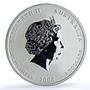 Australia 2 dollars Year Rat KM-1886 Lunar Series 2 Mouse 2 oz silver coin 2008