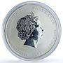 Australia 2 dollars Year Rat KM-1886 Lunar Series 2 Mouse 2 oz silver coin 2008
