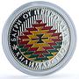 Bulgaria 5 leva Carpet Making KM-296 Crafts Art proof silver coin 2007