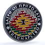 Bulgaria 5 leva Carpet Making KM-296 Crafts Art proof silver coin 2007