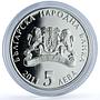 Bulgaria 5 leva Kosse Bosse KM-322 Folk Tales Literature proof silver coin 2011