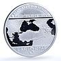 Georgia 3 lari BTC KM-102 Baku Tbilisi Ceyhan Oil Pipeline silver coin 2006