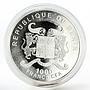 Benin 1000 francs Romantic Places Bavaria colored silver coin 2013