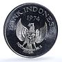 Indonesia 5000 rupiah Orangutan KM-40 Conservation Fauna Monkey silver coin 1974