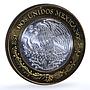 Mexico 100 pesos x 2 Set Oaxaca State KM-740 Federation bimetal coins 2004