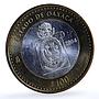 Mexico 100 pesos x 2 Set Quintana State KM-736 Federation bimetal coins 2004